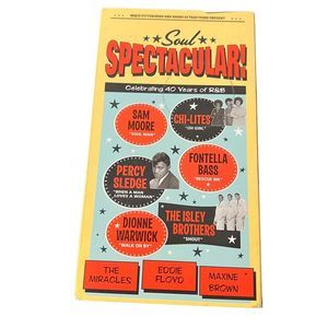 Soul Spectacular‎ VHS Tape Celebrating 40 Years Of R&B Dionne Isley Bros 95 Min